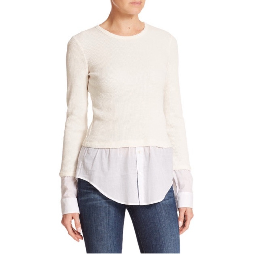 THEORY | Mikaela Layered Sweater
